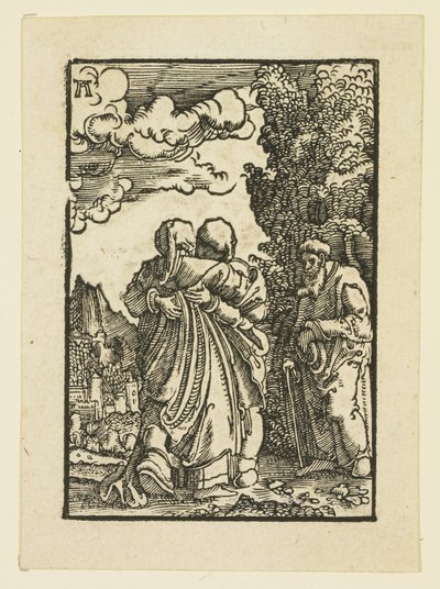La Visitación de la Virgen a Isabel de Albrecht Altdorfer